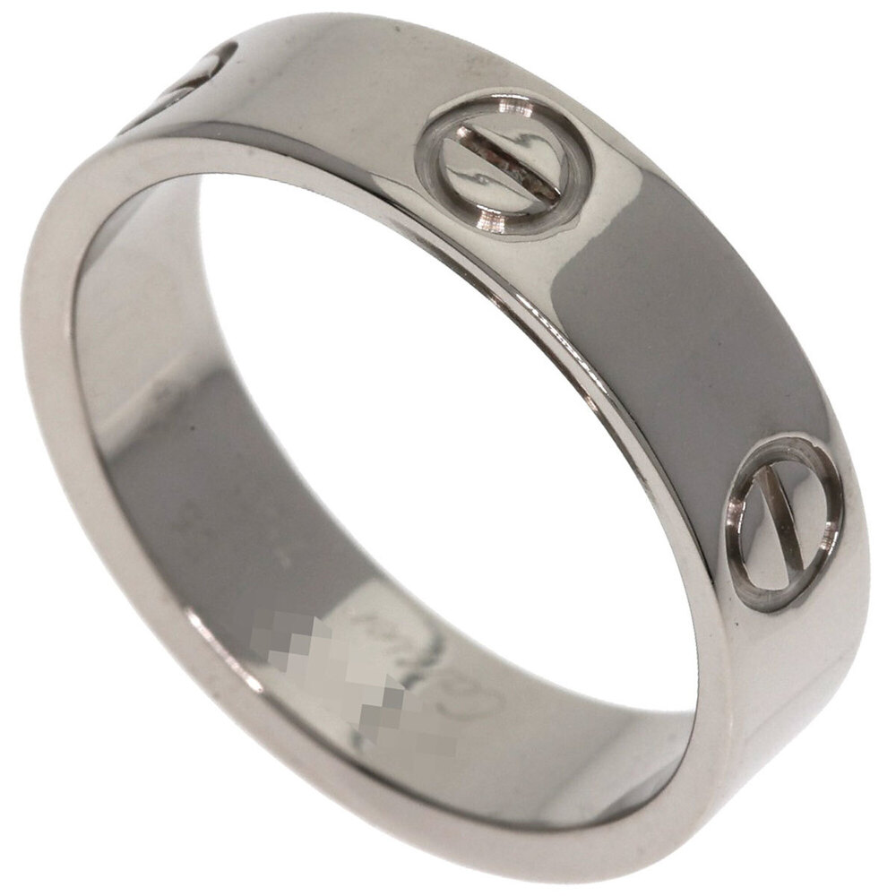 Cartier Love Ring #56, 18K White Gold, Women's Ring, CARTIER